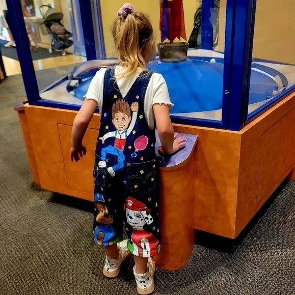 Levi's Jean Overall Paw Patrol Fabric Paint Denim Custom Toddler sz.2-5T Unisex - Picture 16 of 16